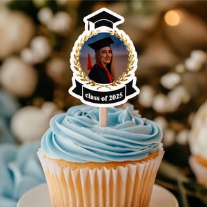 Graduation Cupcake Toppers/ Graduate/ Class of 2026/ Graduation Party/ Graduation Decor/ High School Graduate/ College Graduate/ Graduation