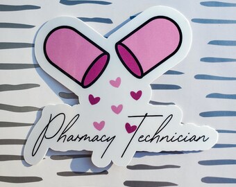 Pharmacy Sticker/ Pharmacy Sticker/ Cute Pharmacist Sticker/ Pharmacist/ Pharmacy Student/ Pharmaceutical/ Pharmacy Tech/ Tech Gift
