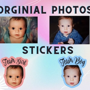 Gender Reveal Stickers - 84 Piece Team Boy Team Girl Tags For Baby Shower Parties