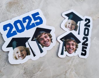 Custom Graduation Photo Stickers: Party Favors, Class of 2026