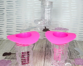 Customized Name Cowboy Boot Shot Glasses/ Cowgirl Boot Shot Glasses/ Bachelorette Party Favors/ Let&#39;s Go Girls/ Nash Bash Shot Glasses