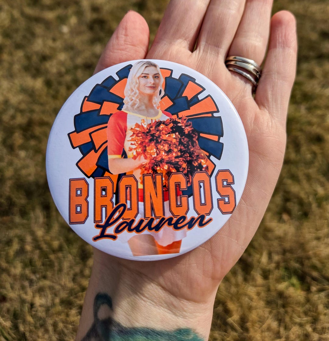 Custom Cheerleader Button, Personalized Cheer Pin, Senior 2026, Cheer ...