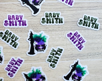 Personalized 'Baby Is Brewing' Confetti - Halloween Gender Reveal