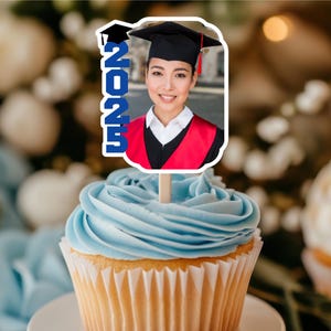 Graduation Cupcake Toppers/ Graduate/ Class of 2025/ Graduation Party/ Graduation Decor/ High School Graduate/ College Graduate/ Graduation