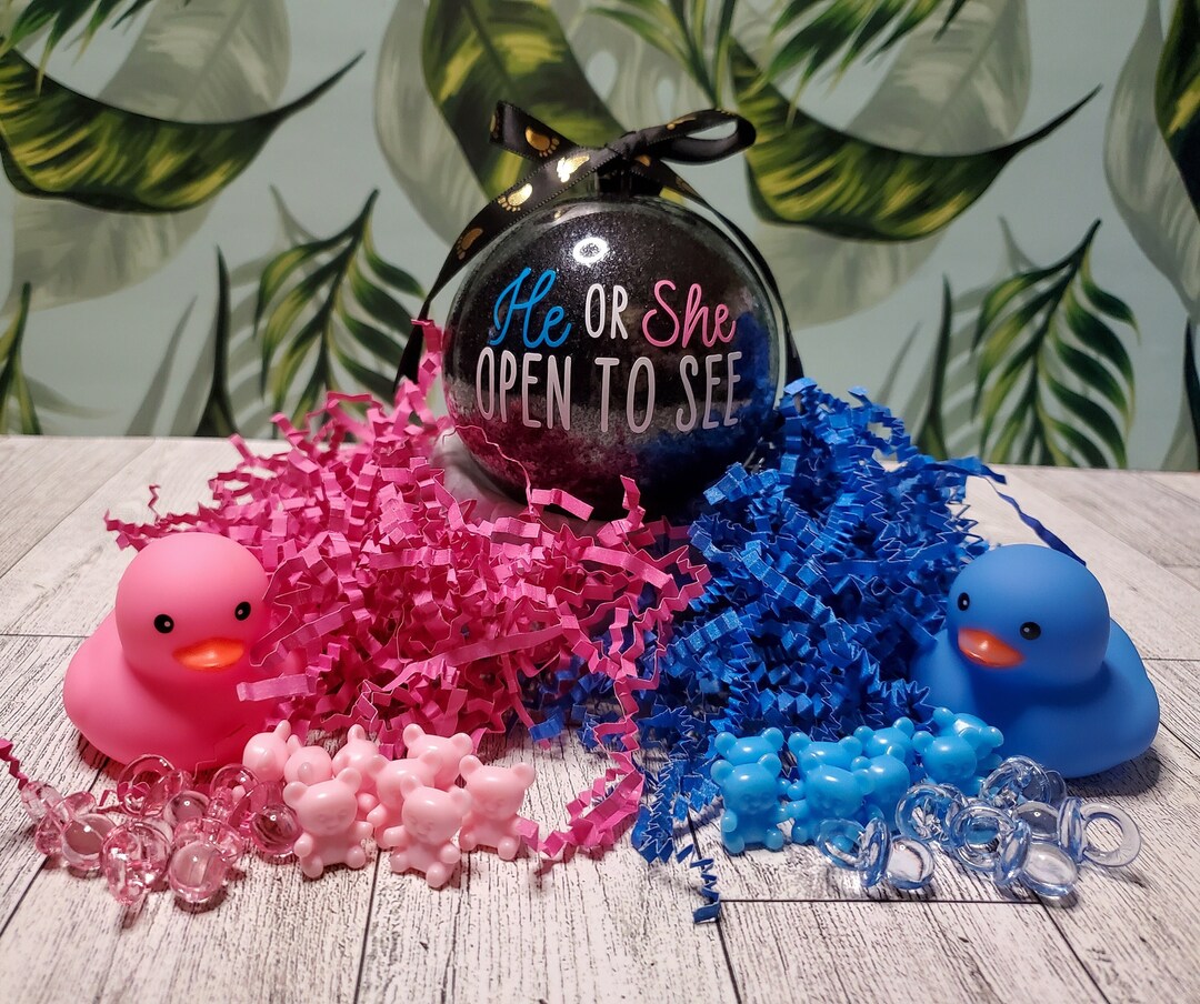 Gender Reveal Christmas Ornaments 