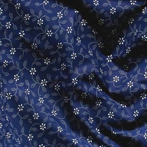 Traditional Hungarian, Bavarian, Austrian blue-dyeing folklore fabric - 140 cm wide sells by the meter (1,09 yards)