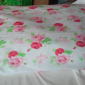 Vintage style - cottage decorative cushion cover, pillow case 50x60 cm - Sweet Roses by POPPY