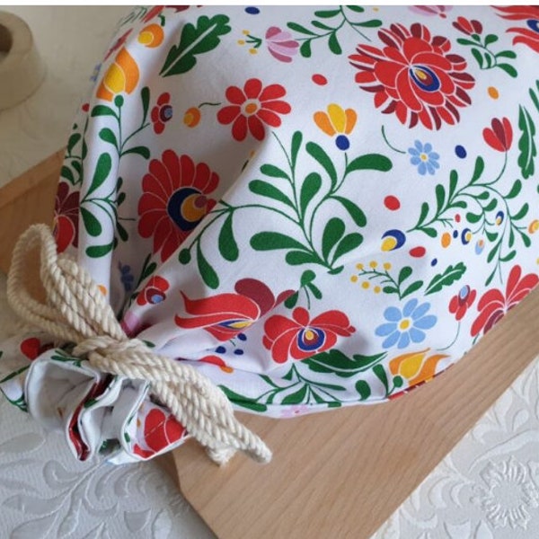 Traditional Hungarian farmhouse folkart- bread bag