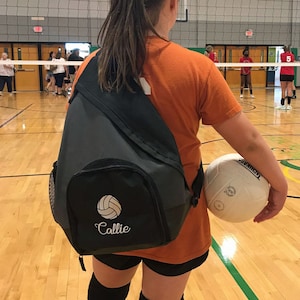 Personalized Volleyball Sling Backpack image 2