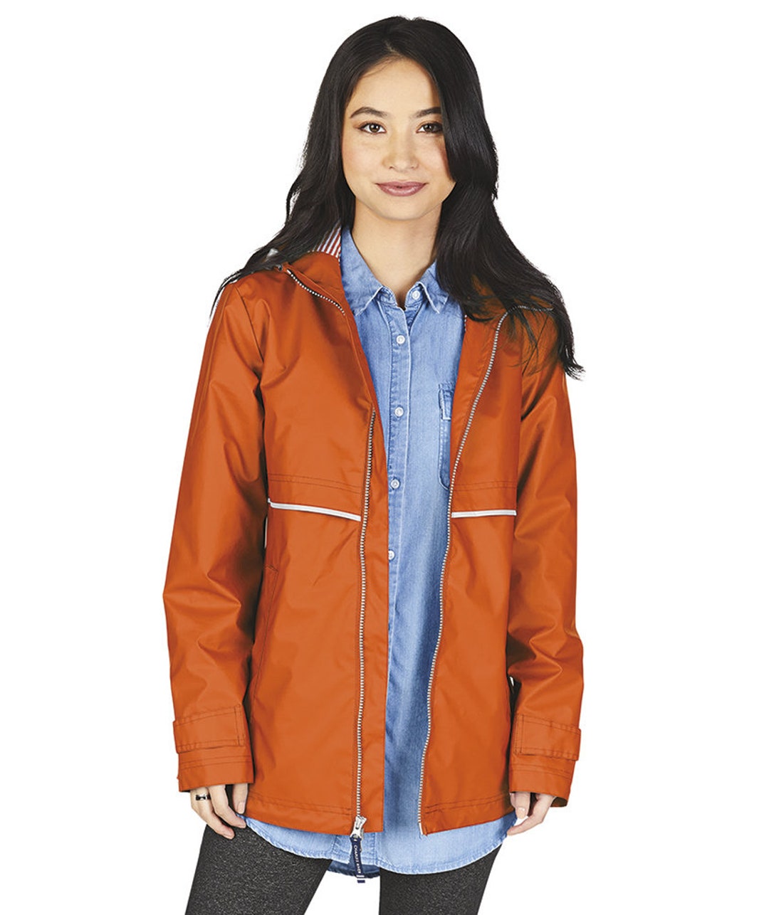 Charles river orange rain jacket 2025