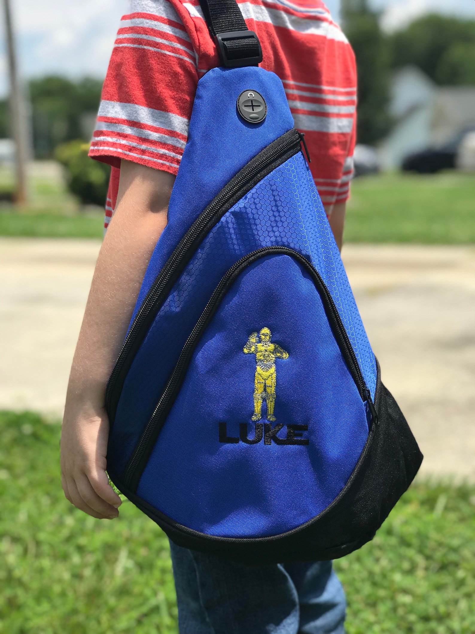 C3PO Sling Backpack,personalized Star Wars Backpack, Personalized ...