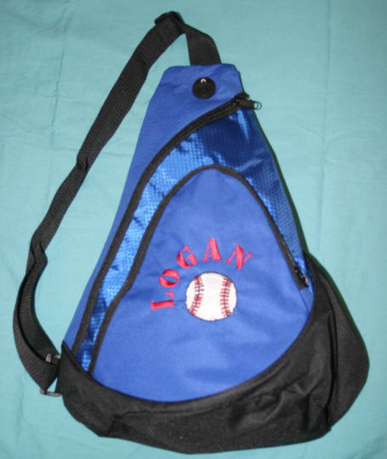 Personalized Youth Sling Backpack,Set of 7 Monogrammed Kids Gym Bag,Ring Bearer Gift,Personalized Cheer Backpack,Gymnastics,Baseball