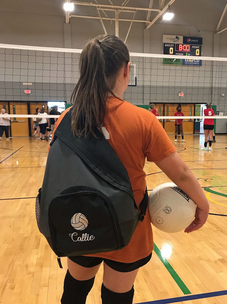 Personalized Volleyball Sling Backpack image 2