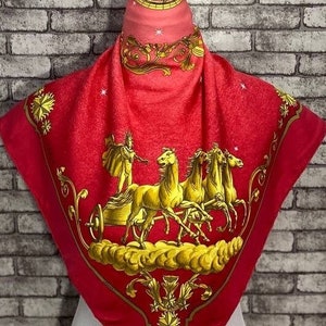 Free Dhl Express Authentic Hermes “Cosmos” silk scarf (34”x35”) H7806