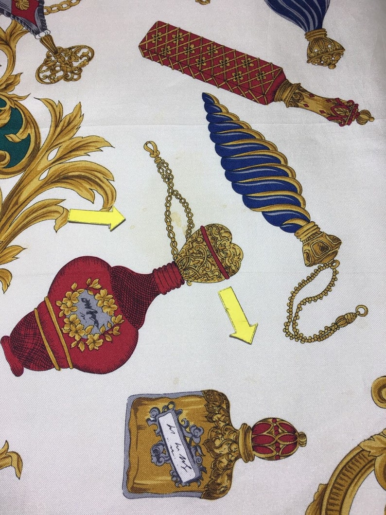 Free post Authentic Marelli silk scarf M 2853 33x34