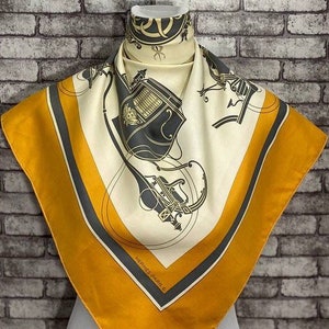 Livraison gratuite Authentique foulard en soie Hermes « Ex-Libris » (35"x34")H7639