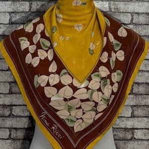 Darmowa wysyłka Oryginalny jedwabny szal Nina Ricci (30”x30,5”) C9185