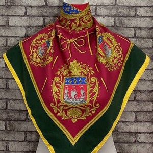 Free DHL EXPRESS Authentic Hermes silk scarf (34”x35”) H5833
