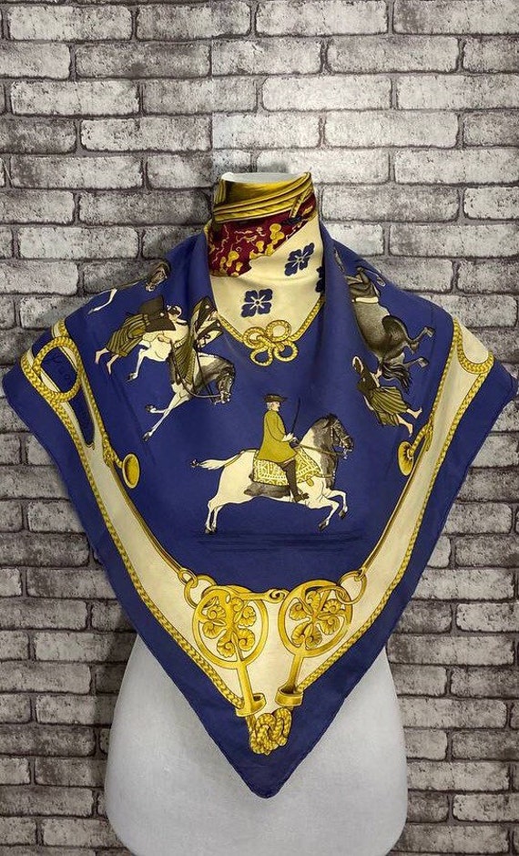 Free Shipping Authentic Hermes “equitation Japonaise” Silk Free Shipping Authentic Hermes “equitation Japonaise” Silk
