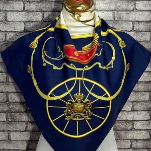 Free shipping Authentic Hermes “Springs “ silk scarf (34”x35”) H8811