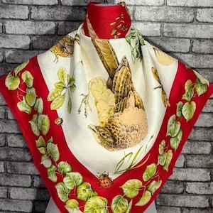 Free FedEx Authentic Hermes “La vie au grand air”  silk scarf (34”x35”) H11239
