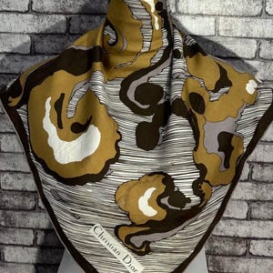 Gratis verzending Authentieke zijden sjaal (30 x 30 inch) C11488