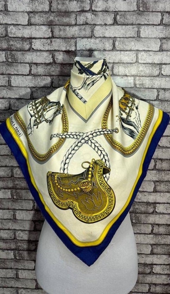 Vintage HERMES Silk Scarf / エルメス・シルクスカーフ(Grand