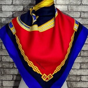 Livraison gratuite Foulard en soie Cartier authentique (33"x34") C9181