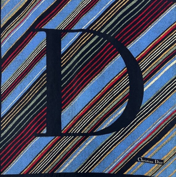 Christian Dior スカーフ archive Christian Dior Vintage Silk Scarf Monogram 26 X 26 Inches