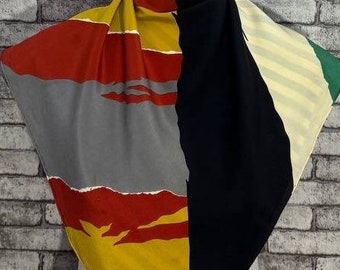 Gratis verzending Authentieke Lanvin zijden sjaal (29”x30”) C