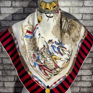 Free shipping Authentic  silk scarf (33”x34”) C11532
