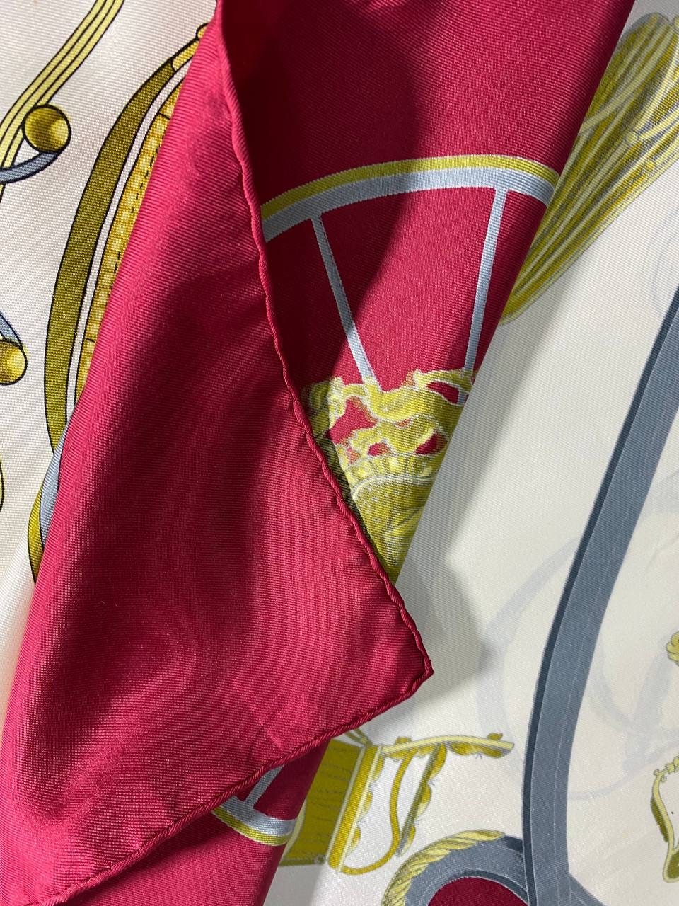 Free Shipping Authentic Hermes “springs “ Silk Scarf (34”x35