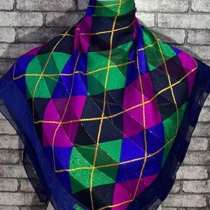 Free shipping Authentic Givenchy  silk scarf (33”x34”) C10761