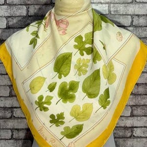 Free shipping Authentic Nina Ricci   silk scarf (33”x34”) C10357