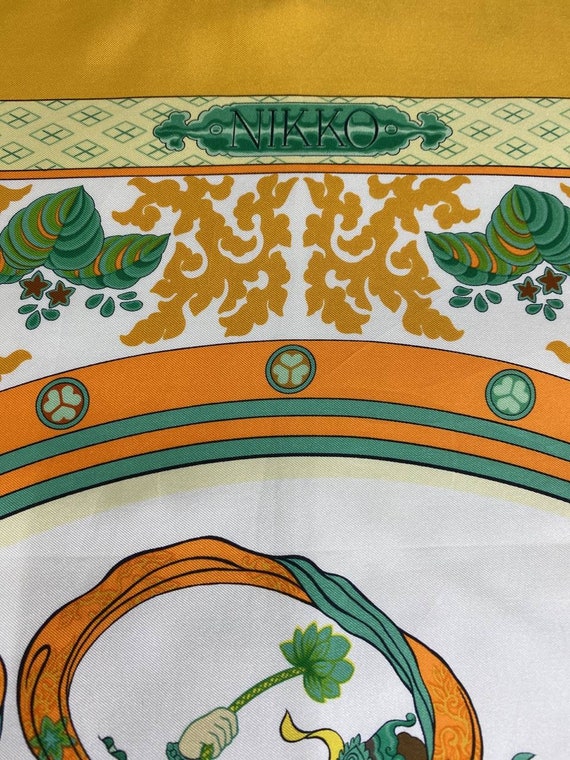 Free DHL EXPRESS Authentic Hermes silk scarf (34”… - image 5