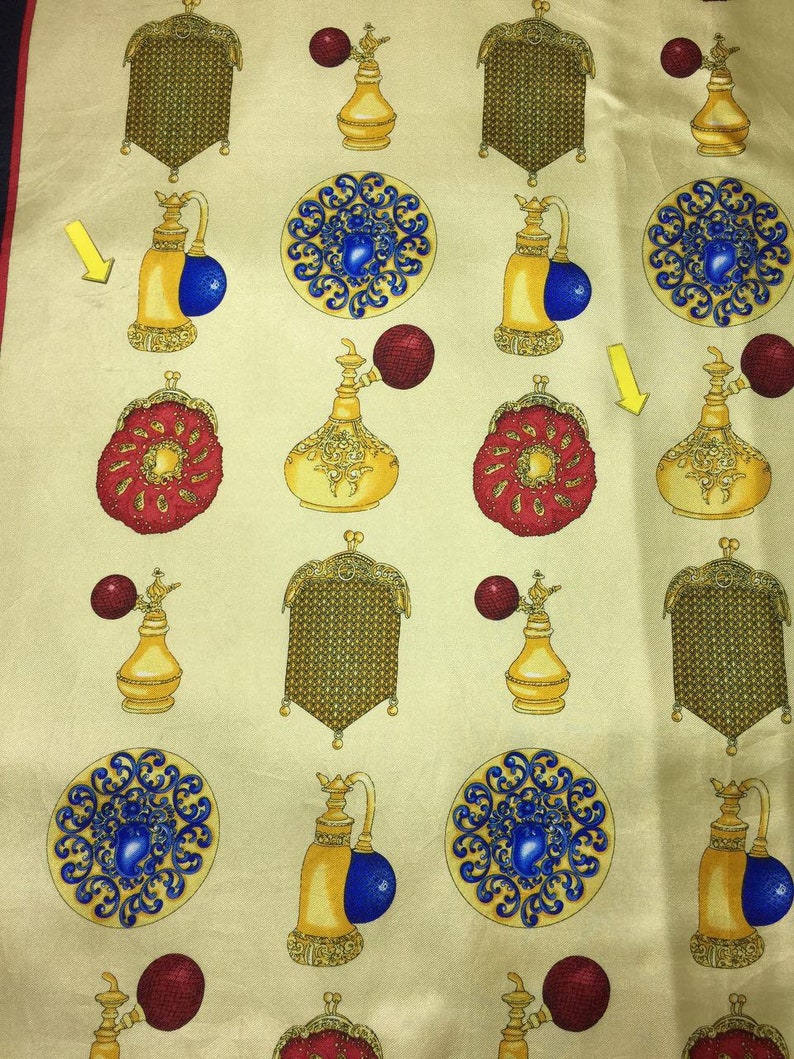 Free post Authentic silk scarf 33x34 M 1267