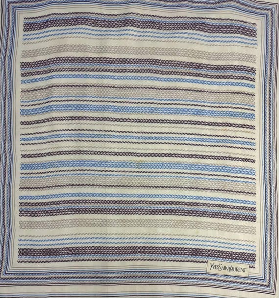 Free Shipping Authentic Yvessaintlaurent Silk Scarf (29”x30