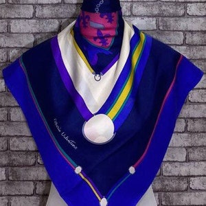 Livraison gratuite Authentique Mario Valentino écharpe en soie (33"x34 »)V5633