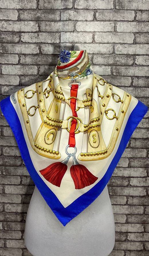 Free Shipping Authentic Hermes “ Aux Champs” Silk Scarf (34 Free Shipping Authentic Hermes “ Aux Champs” Silk Scarf (34