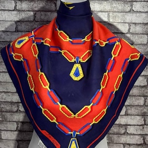 Free shipping Authentic  silk scarf (33”x34”) C11534
