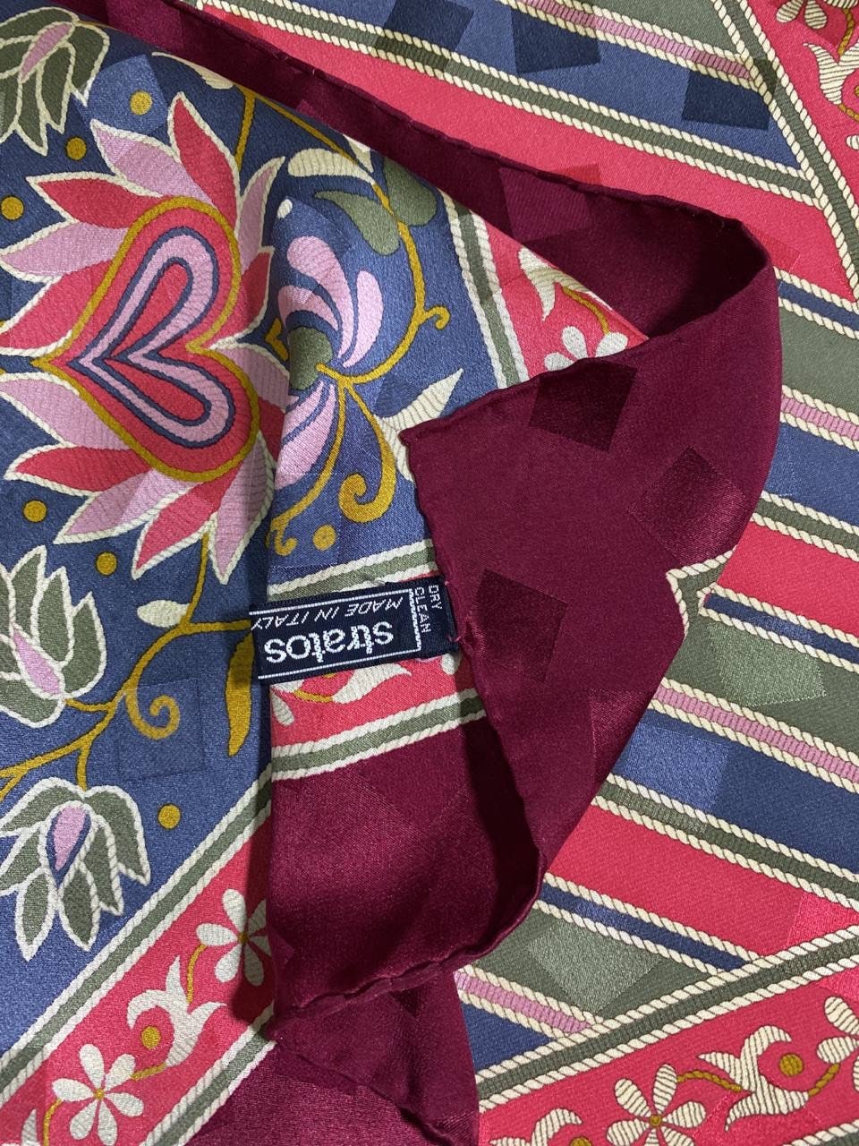 Free Shipping Authentic Jean Patou Silk Scarf (33