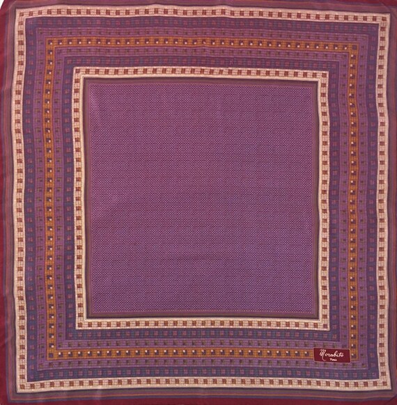 Free post Authentic Morabito  silk scarf (33"x34"… - image 2