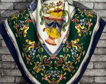 Gratis verzending Authentieke Loewe zijden sjaal (33 x 34 inch) C