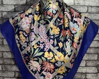 Free shipping Authentic Liberty silk scarf (33”x34”) C