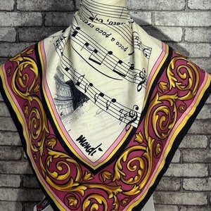 Free shipping Authentic Mondi  silk scarf (33”x34”) C10092