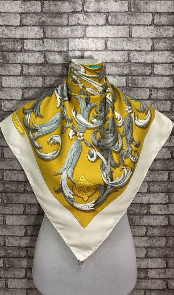 Hermes Carre Le Mors A La Conetable Silk Scarf