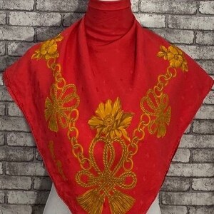 Darmowa wysyłka Oryginalny jedwabny szal Nina Ricci (33”x34”) C8556