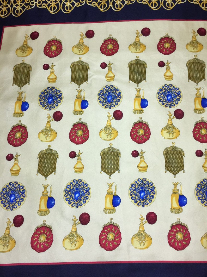 Free post Authentic silk scarf 33x34 M 1267