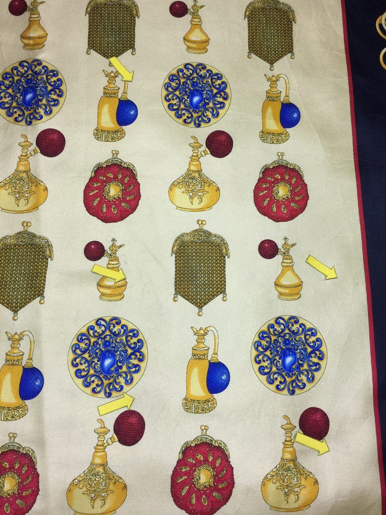Free post Authentic silk scarf 33x34 M 1267