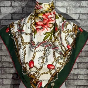 Free shipping Authentic Arci Ale   silk scarf (33”x34”) C10659